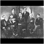В кругу единомышленников: Аббас-Мирза Шарифзаде, Гусейнкули Сарабский, Исмаил Идаятзаде и др. 1922 год