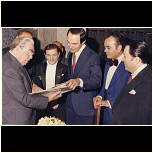 L.Brezhnev, Niyazi, M.Magomaev, L.Imanov, R.Beibutov